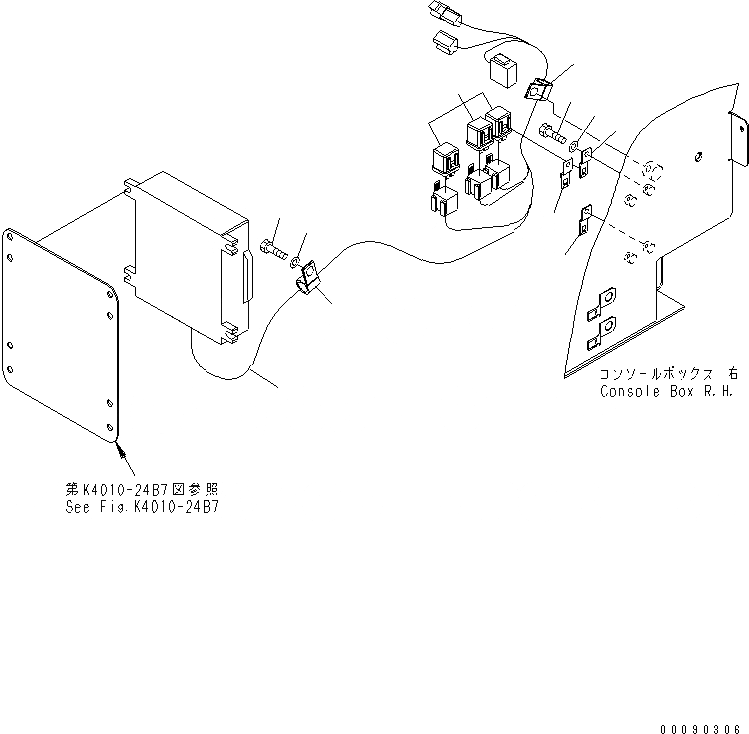 Схема запчастей Komatsu WA800-3E0 - ПОЛ SUB (PRE СМАЗКА Э/ПРОВОДКА) (УСИЛЕНН. Э/ПРОВОДКА)(№78-) КАБИНА ОПЕРАТОРА И СИСТЕМА УПРАВЛЕНИЯ