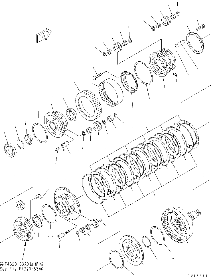 Схема запчастей Komatsu WA800L-3 - ТРАНСМИССИЯ (/) ГИДРОТРАНСФОРМАТОР И ТРАНСМИССИЯ
