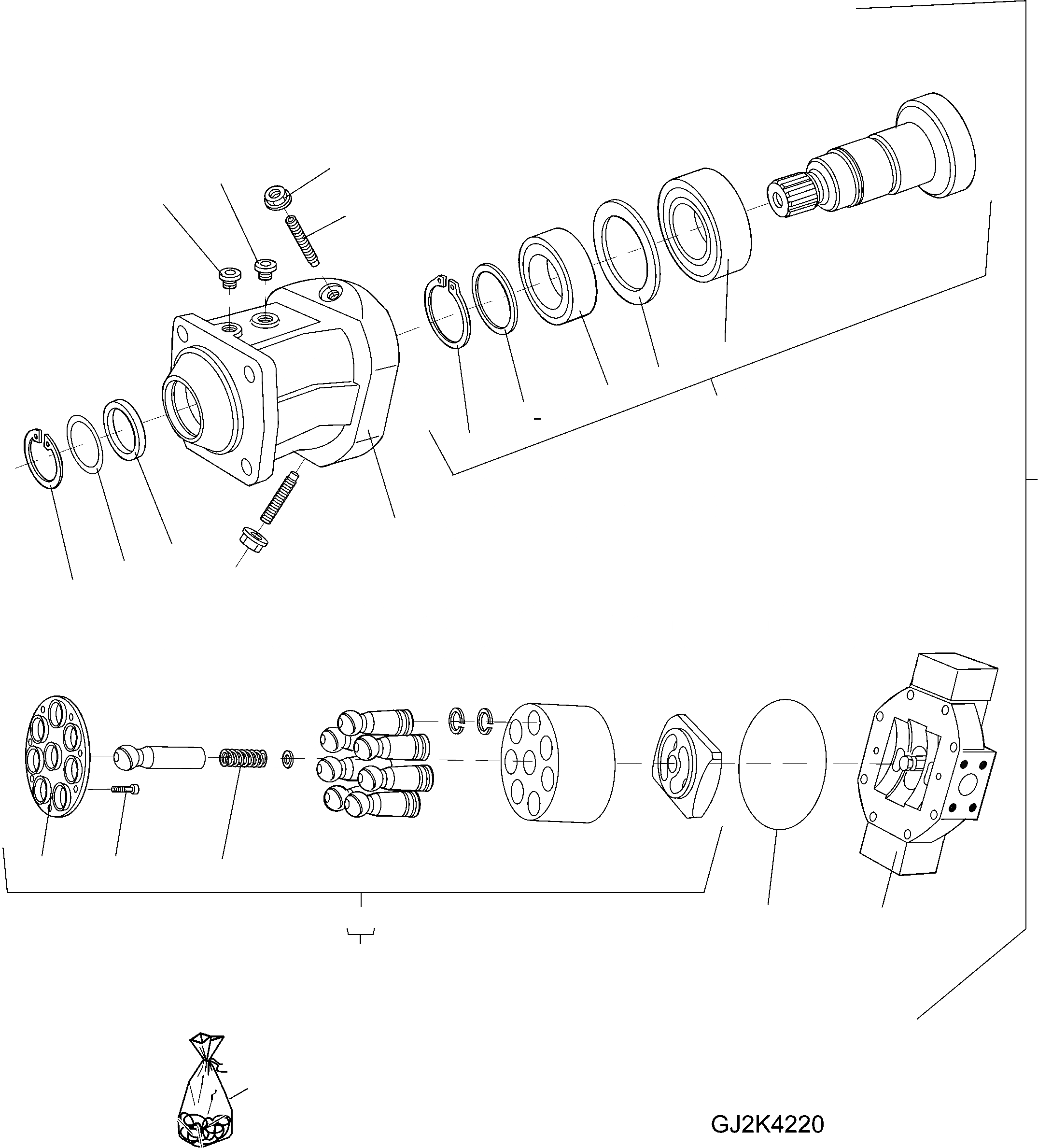 Схема запчастей Komatsu WA80-5 30 km - AXIAL ПОРШЕНЬ ДВИГАТЕЛЬ ТРАНСМИССИЯ, КРЕСТОВИНА