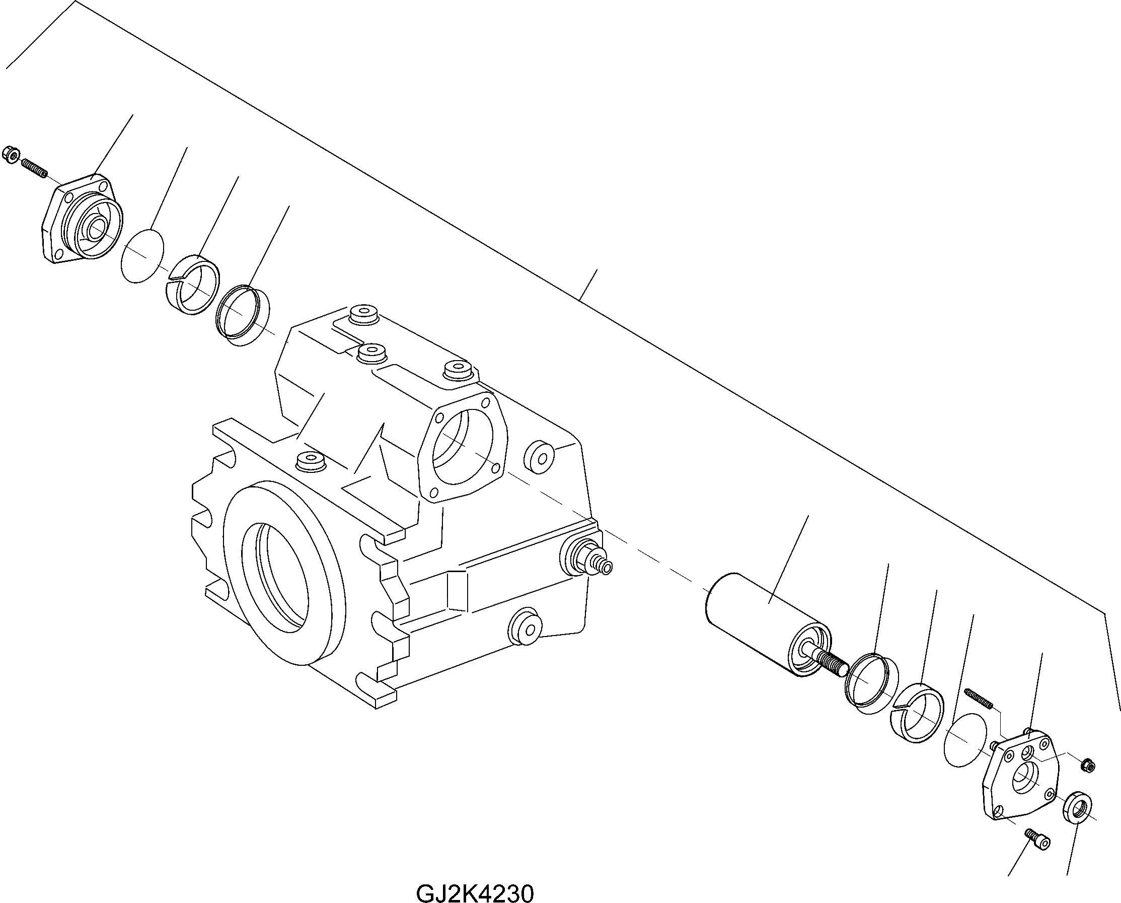 Схема запчастей Komatsu WA80-5 30 km - AXIAL ПОРШЕНЬ НАСОС AXIAL ПОРШЕНЬ НАСОС