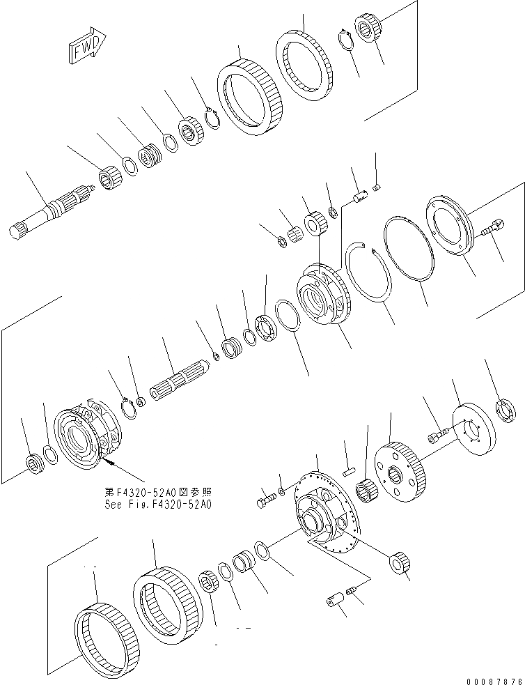 Схема запчастей Komatsu WA900-3E0 - ТРАНСМИССИЯ (/)(№-) ГИДРОТРАНСФОРМАТОР И ТРАНСМИССИЯ