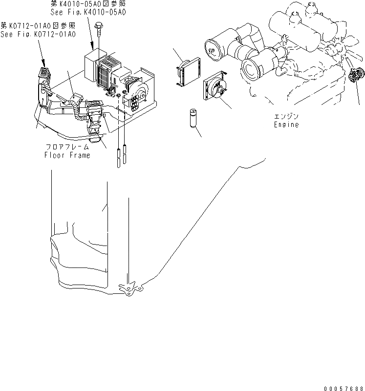 Схема запчастей Komatsu WA900-3E0 - КОНДИЦ. ВОЗДУХА (БЛОК КОНДИЦ. ВОЗДУХА)(№-) КАБИНА ОПЕРАТОРА И СИСТЕМА УПРАВЛЕНИЯ