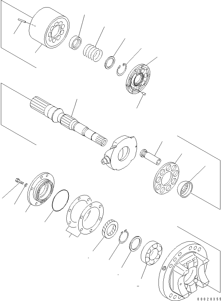 Схема запчастей Komatsu WA900-3E0 - ПОГРУЗ. НАСОС (/) (GALEO)(№-) ОСНОВН. КОМПОНЕНТЫ И РЕМКОМПЛЕКТЫ