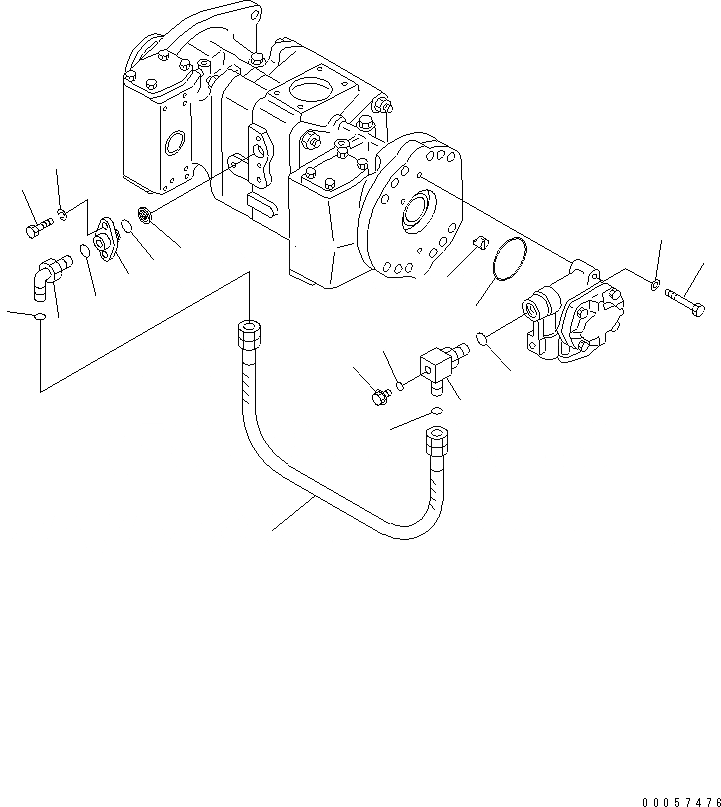 Схема запчастей Komatsu WA900-3E0 - ПОГРУЗ. НАСОС (/) (GALEO)(№-) ОСНОВН. КОМПОНЕНТЫ И РЕМКОМПЛЕКТЫ