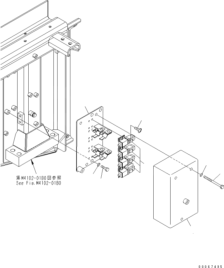 Схема запчастей Komatsu WA900-3E0 - VHMS Э/ПРОВОДКА (AMPLIFIRE)(№-) ЭЛЕКТРИКА