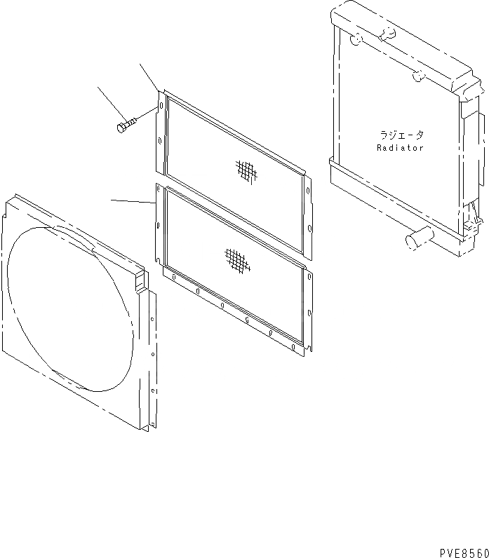 Схема запчастей Komatsu WA900-3 - РАДИАТОР (РАДИАТОР DUST И DIRT ЗАЩИТА)(№-9) СИСТЕМА ОХЛАЖДЕНИЯ