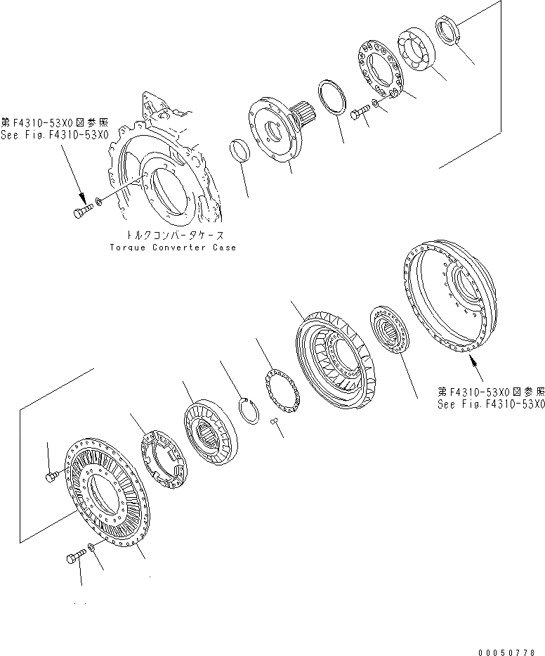 Схема запчастей Komatsu WA900-3 - ГИДРОТРАНСФОРМАТОР (TODAKA СПЕЦ-Я.)(№(97)-) ГИДРОТРАНСФОРМАТОР И ТРАНСМИССИЯ