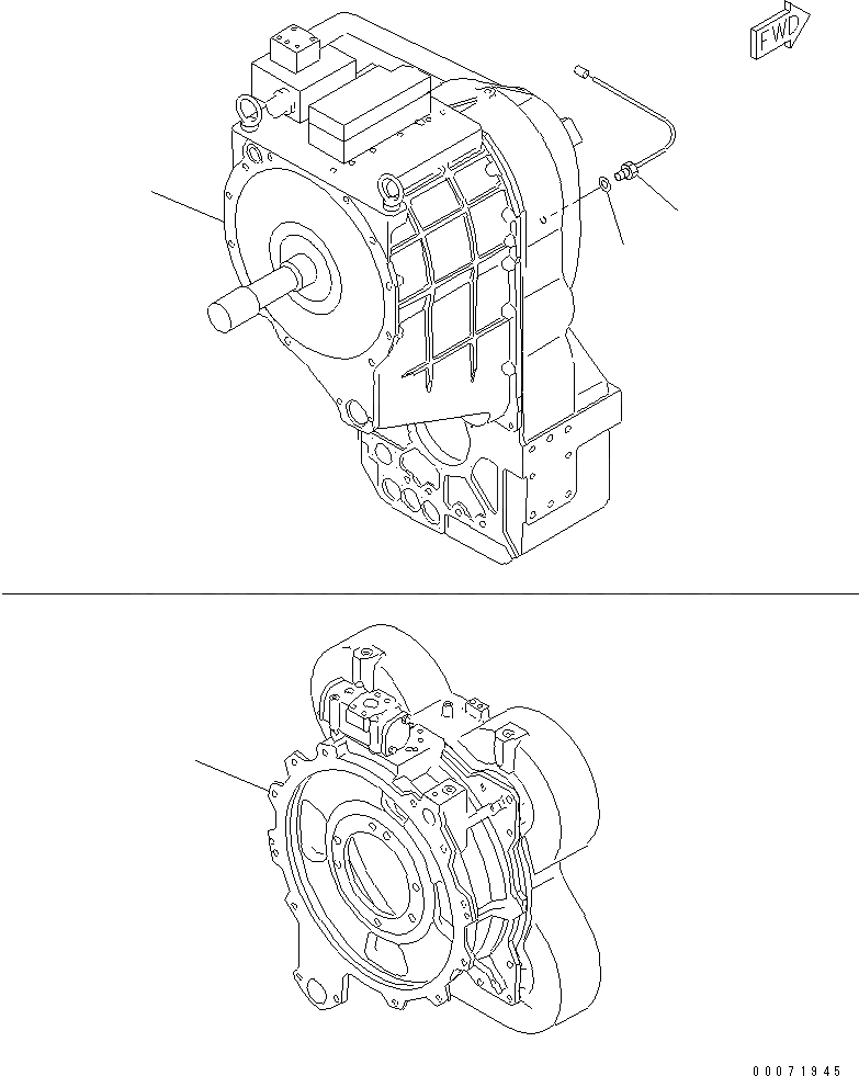 Схема запчастей Komatsu WA900-3 - ТРАНСМИССИЯ (ДАТЧИК¤ SPEED)(№9-) ГИДРОТРАНСФОРМАТОР И ТРАНСМИССИЯ