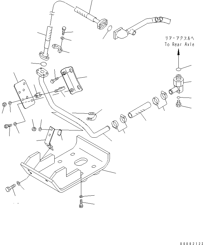 Схема запчастей Komatsu WA900-3 - ЗАДН. МОСТ (ОХЛАДИТЕЛЬ ЛИНИЯ) (С ВСАСЫВ. ВЕНТИЛЯТОРОМ)(№7-9) ГИДРОТРАНСФОРМАТОР И ТРАНСМИССИЯ