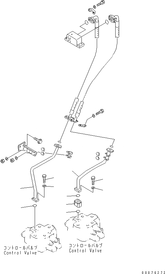 Схема запчастей Komatsu WA900-3 - КОНТРОЛЬНЫЙ КЛАПАН РАБОЧ. ОБОРУДОВАНИЯ (ГИДРОЦИЛИНДР КОВША НИЖН. ЛИНИЯ)(№9-) ГИДРАВЛИКА