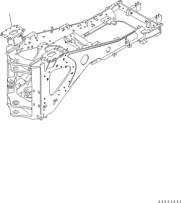 Схема запчастей Komatsu WA900-3 - ЗАДН. РАМА (SOUND PACKAGE СПЕЦ-Я.)(№9-) ОСНОВНАЯ РАМА И ЕЕ ЧАСТИ