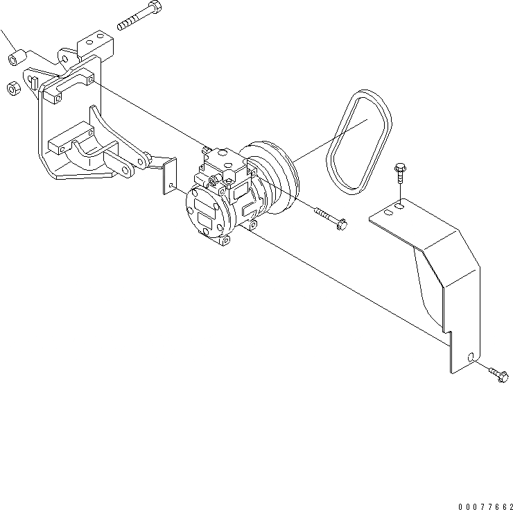 Схема запчастей Komatsu WA900-3 - КРЕПЛЕНИЕ И ПАТРУБКИ КОНДИЦИОНЕРА (ПАЛЕЦ)(№9-) КАБИНА ОПЕРАТОРА И СИСТЕМА УПРАВЛЕНИЯ