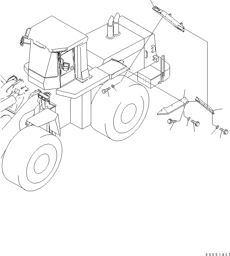 Схема запчастей Komatsu WA900-3 - КРЫЛО И ЛЕСТНИЦА (ЛЕСТНИЦА И СТУПЕНИ) (/) (RIO TINTO СПЕЦ-Я.)(№7-9) ЧАСТИ КОРПУСА