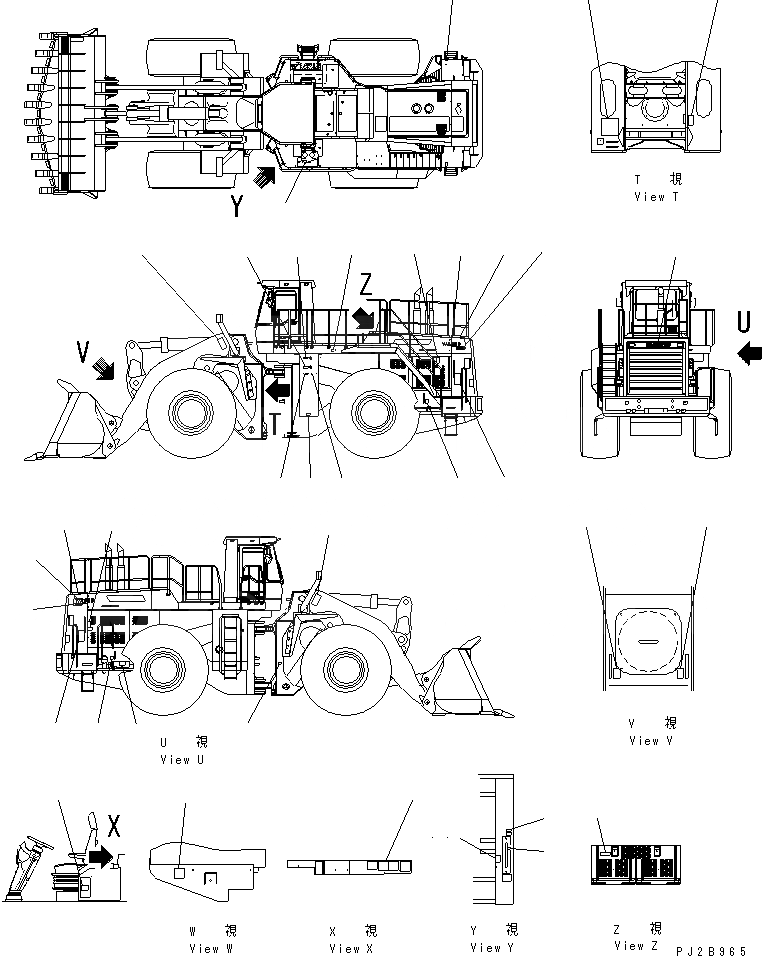 Схема запчастей Komatsu WA900-3 - МАРКИРОВКА (АНГЛ.) (ДЛЯ США) (ЭЛЕКТР. РЕГУЛЯТОР СПЕЦ-Я.) МАРКИРОВКА