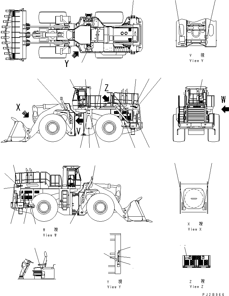 Схема запчастей Komatsu WA900-3 - МАРКИРОВКА (ИСПАНИЯ) МАРКИРОВКА