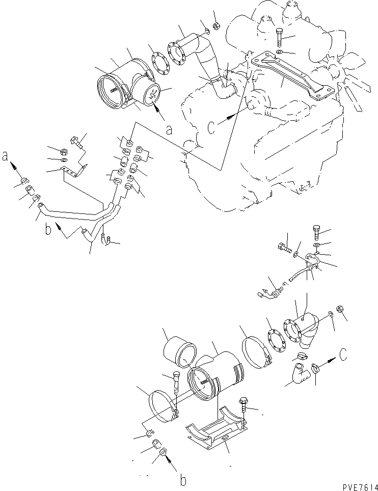 Схема запчастей Komatsu WA900-3 - ДВИГАТЕЛЬ (ДВИГАТЕЛЬ И ВОЗДУХООЧИСТИТЕЛЬ ЭЛЕМЕНТЫ КРЕПЛЕНИЯ) КОМПОНЕНТЫ ДВИГАТЕЛЯ