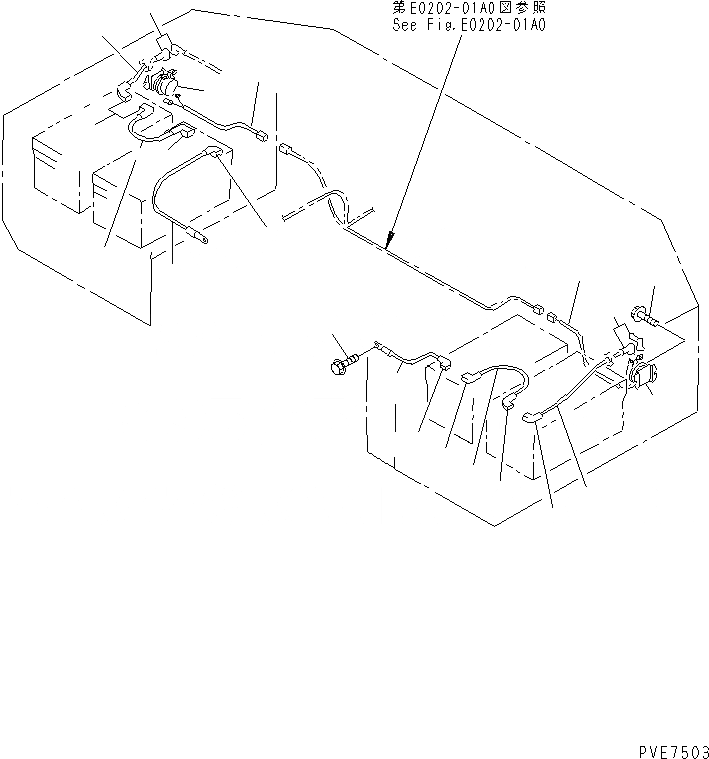 Схема запчастей Komatsu WA900-3 - КРЕПЛЕНИЯ АККУМУЛЯТОРАING (РЕЛЕ И Э/ПРОВОДКА) ЭЛЕКТРИКА