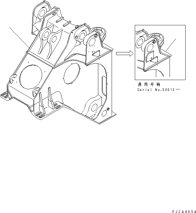 Схема запчастей Komatsu WA900-3 - ПЕРЕДН. РАМА (TODAKA СПЕЦ-Я.)(№-) ОСНОВНАЯ РАМА И ЕЕ ЧАСТИ