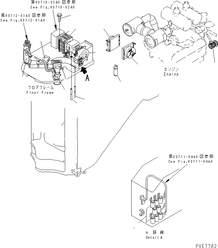 Схема запчастей Komatsu WA900-3 - КОНДИЦ. ВОЗДУХА (БЛОК КОНДИЦ. ВОЗДУХА)(№-) КАБИНА ОПЕРАТОРА И СИСТЕМА УПРАВЛЕНИЯ