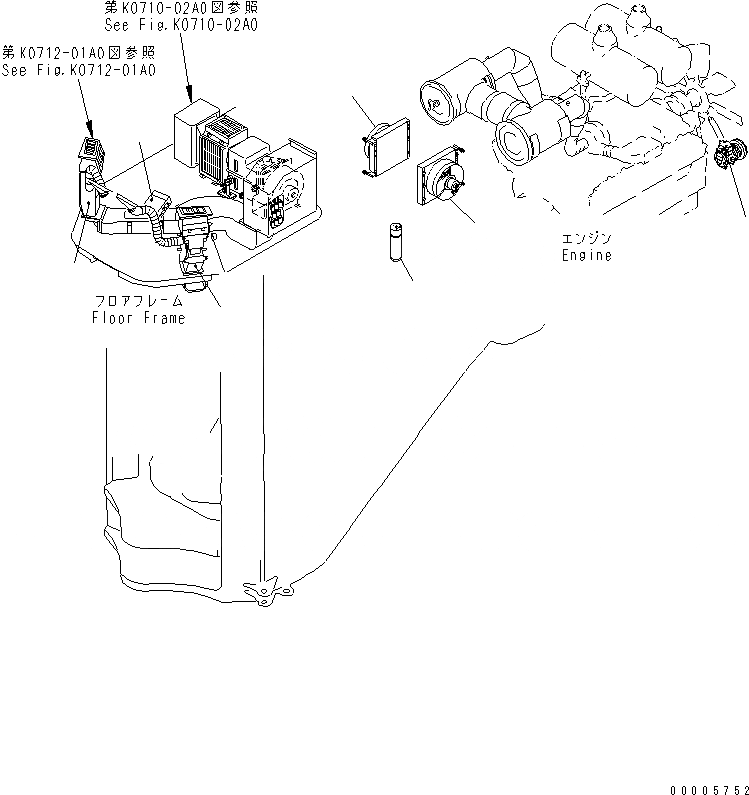 Схема запчастей Komatsu WA900-3 - КОНДИЦ. ВОЗДУХА ( COMPONENTS)(№-) КАБИНА ОПЕРАТОРА И СИСТЕМА УПРАВЛЕНИЯ