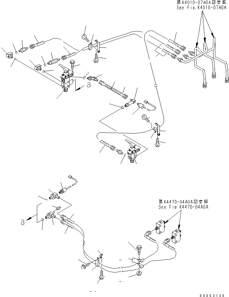 Схема запчастей Komatsu WA900-3 - ПОЛ SUB (ТОРМОЗНАЯ ГИДРОЛИНИЯ) (ПОЛ ЛИНИЯ¤ /)(№-) КАБИНА ОПЕРАТОРА И СИСТЕМА УПРАВЛЕНИЯ