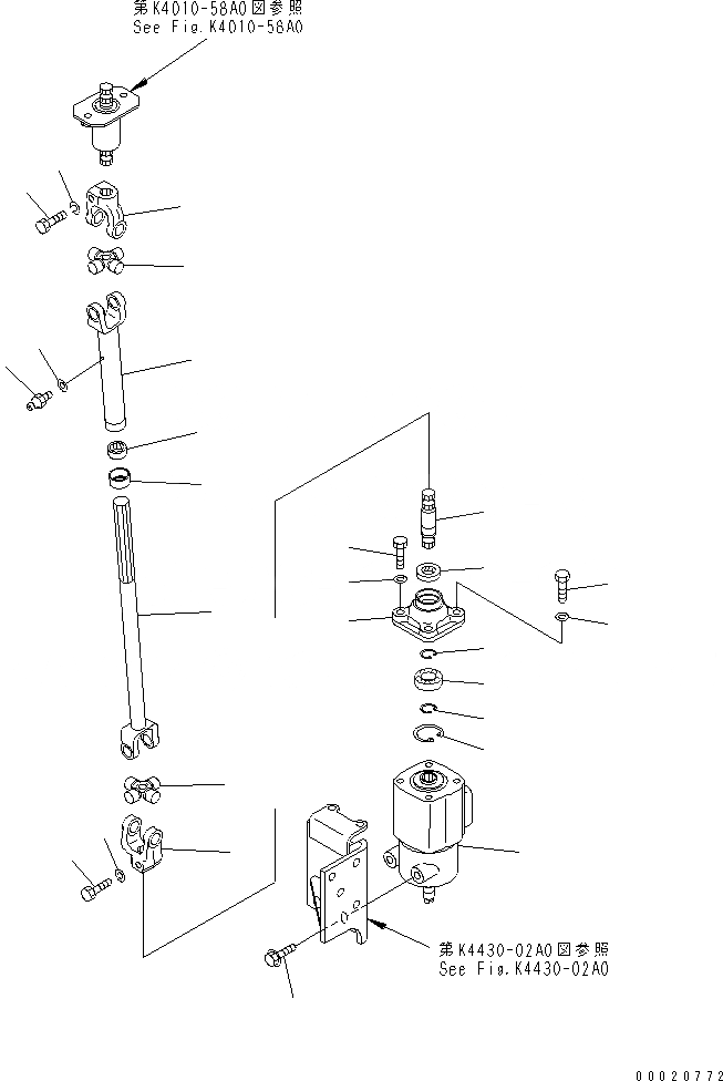 Схема запчастей Komatsu WA900L-3 - РУЛЕВ. УПРАВЛЕНИЕ УПРАВЛ-Е (КОЛОНКА) (/) КАБИНА ОПЕРАТОРА И СИСТЕМА УПРАВЛЕНИЯ