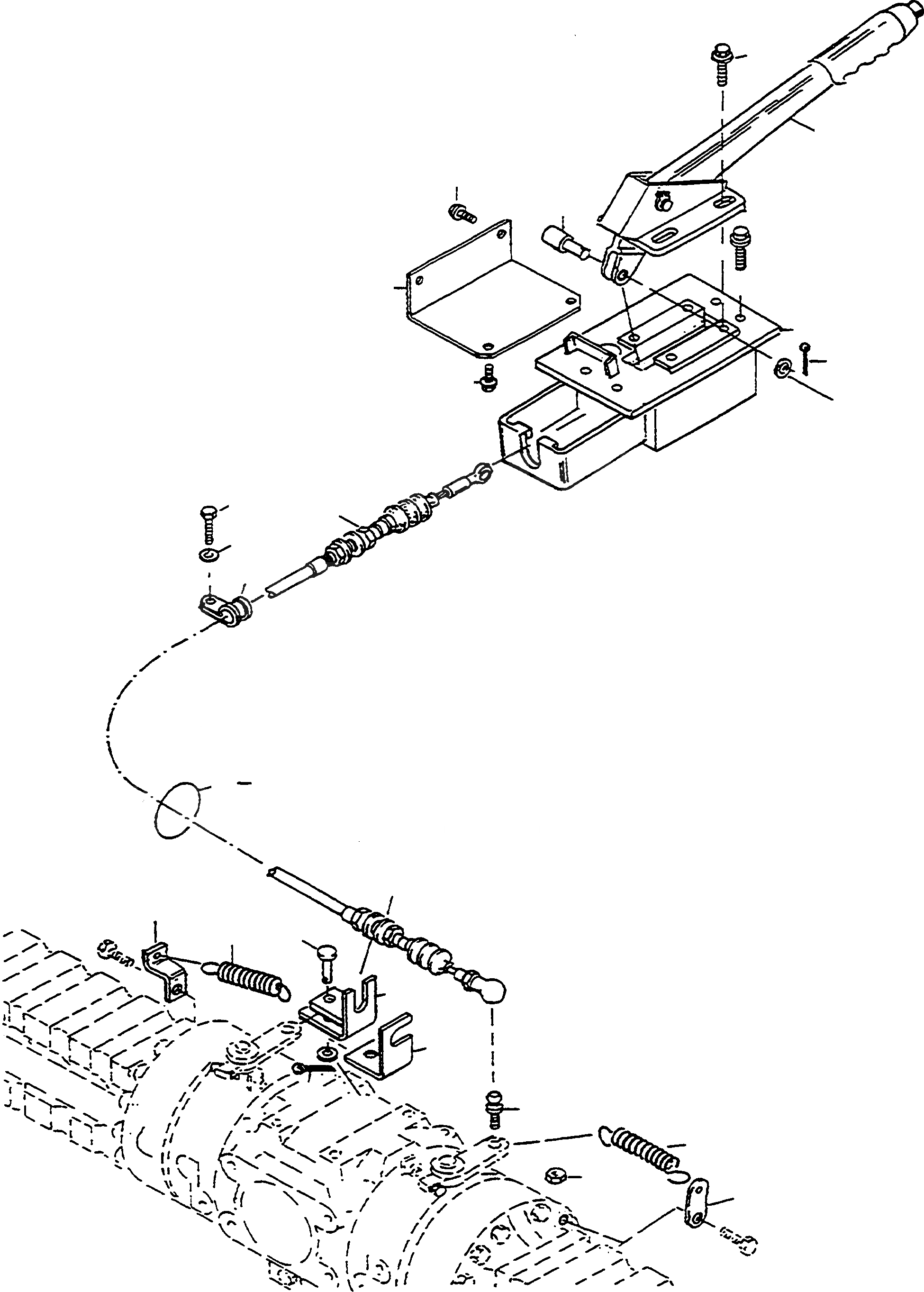 Схема запчастей Komatsu WA90-1 - HAND ТОРМОЗ. И OPERATING ASSEMBLY 9 ТОРМОЗ. СИСТЕМА