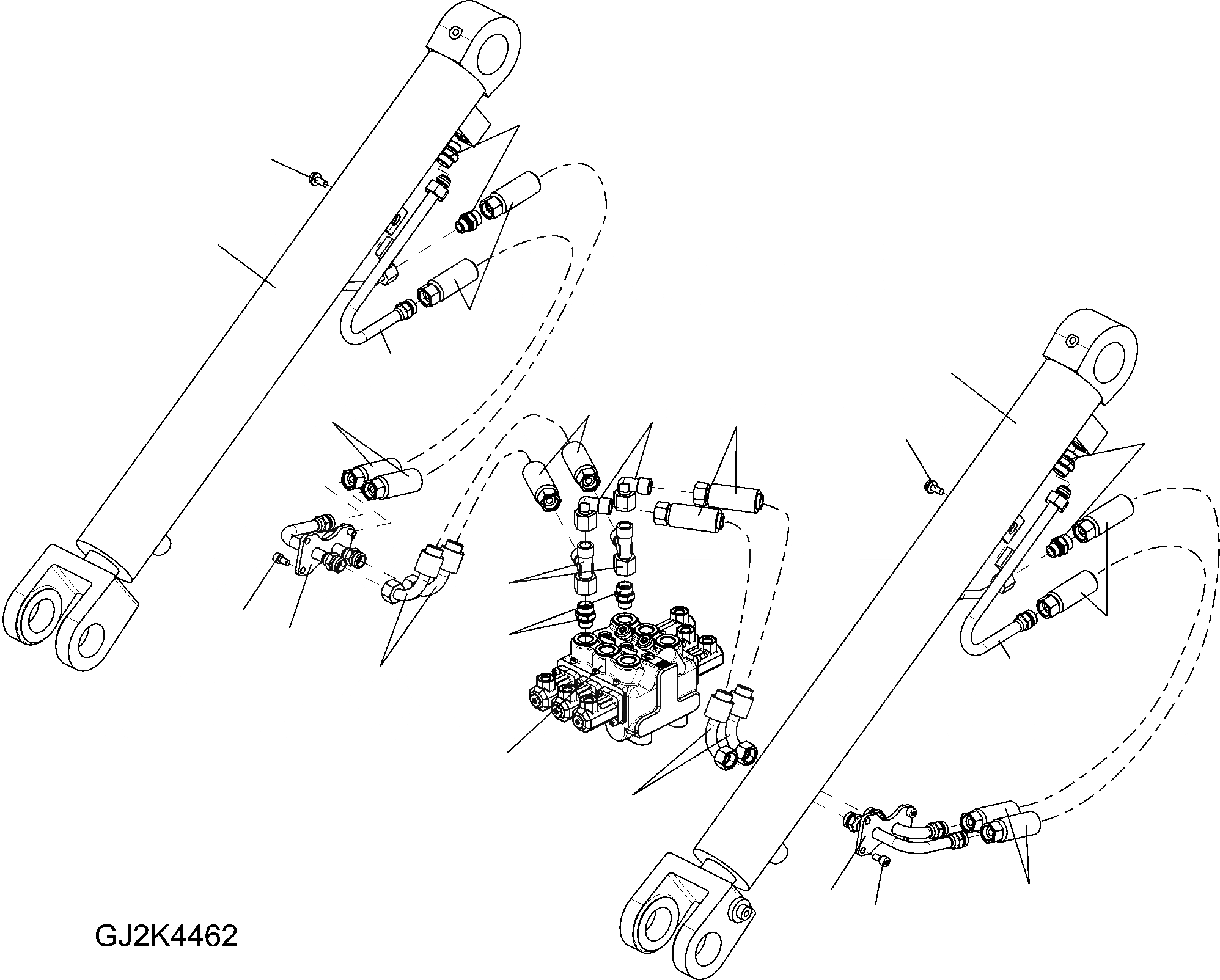 Схема запчастей Komatsu WA90-5 20 km - ГИДРОЦИЛИНДР ПОДЪЕМА И ТРУБЫS ГИДРАВЛИКА