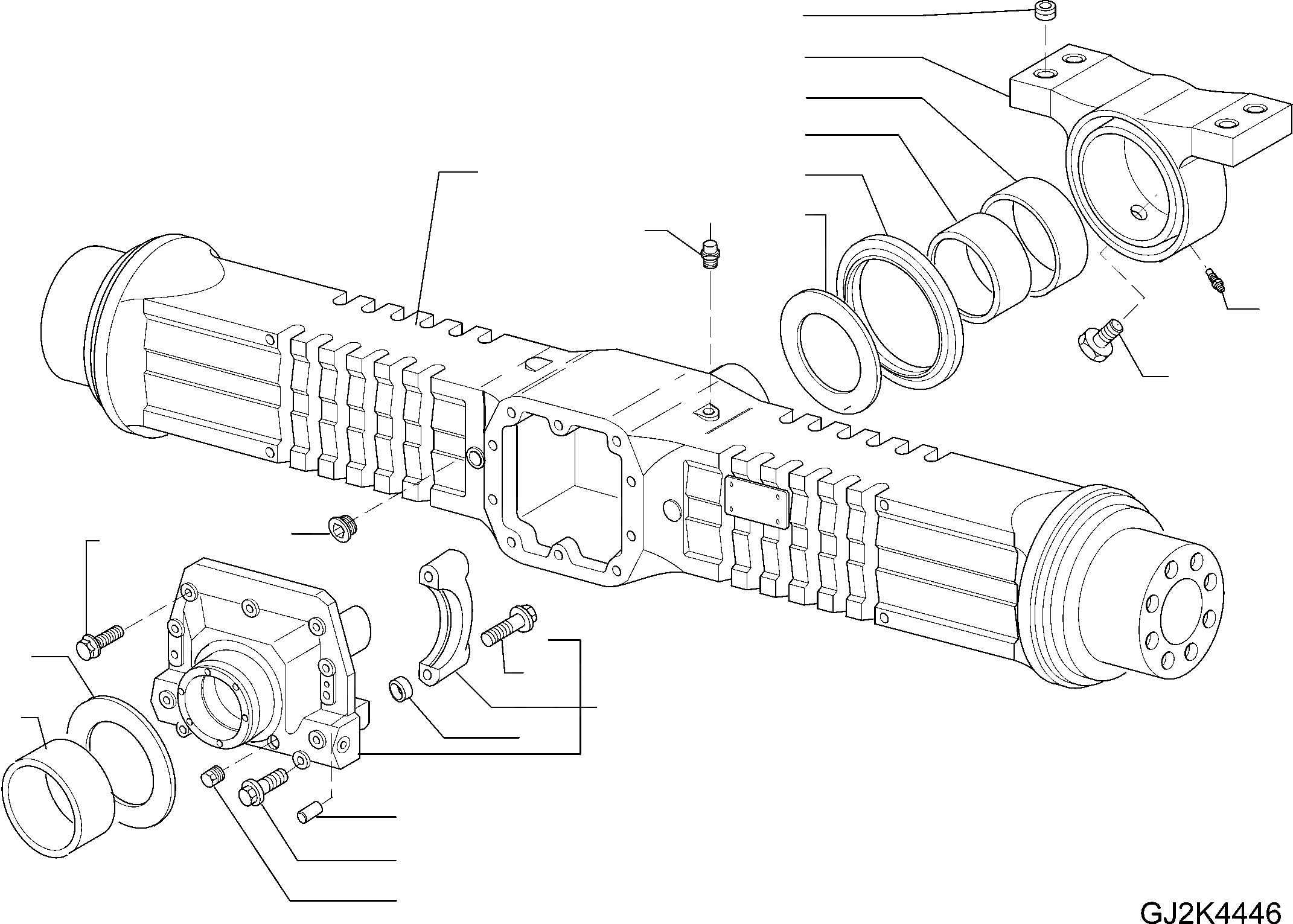 Схема запчастей Komatsu WA90-6 - ЗАДН. МОСТ (С % DIFF. БЛОКИР.) (КОЖУХ И КОМПОНЕНТЫ) (/) F ТРАНСМИССИЯ