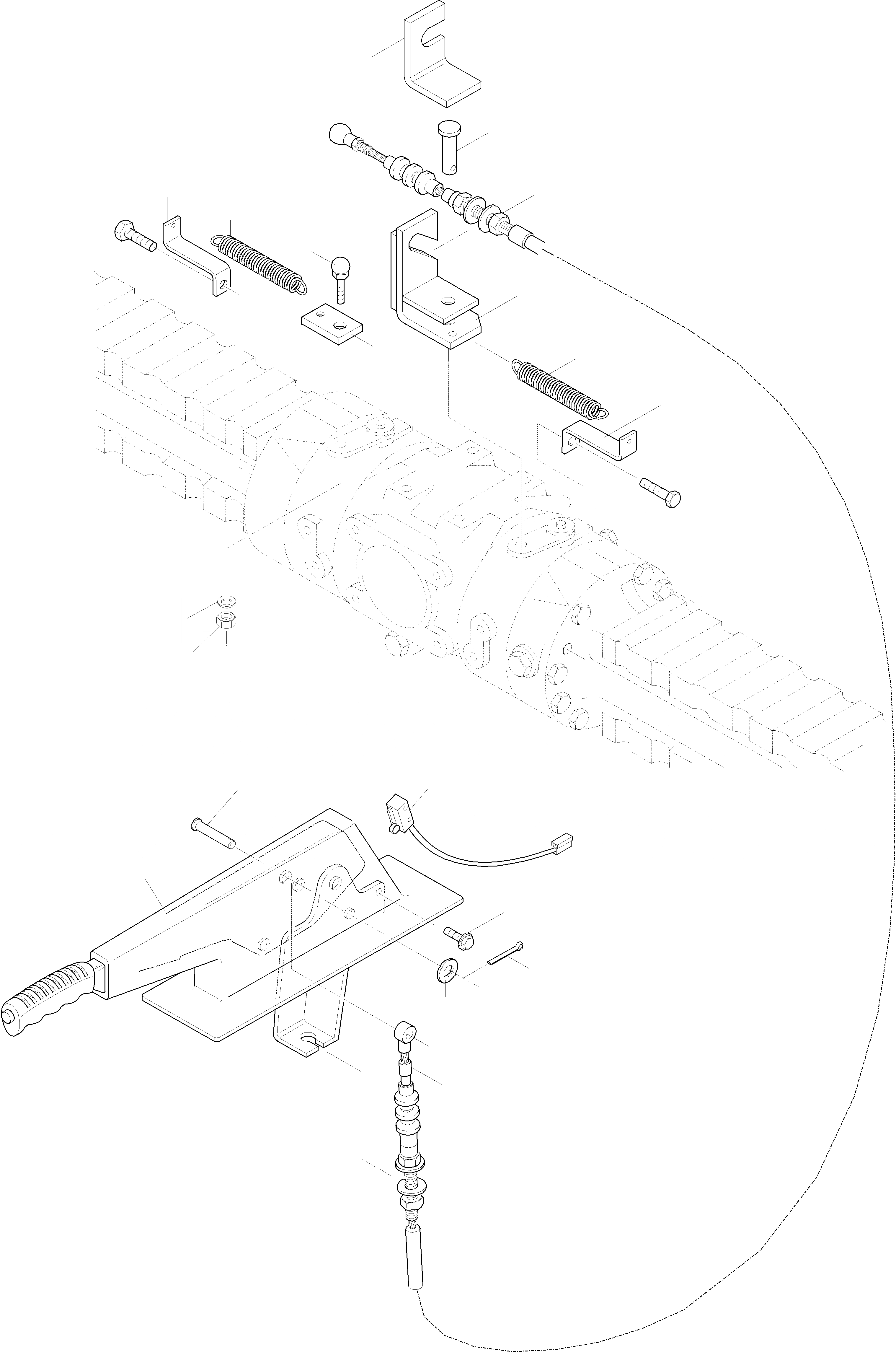 Схема запчастей Komatsu WA90-3 - HAND ТОРМОЗ. И OPERATING ASSEMBLY 9 ТОРМОЗ. СИСТЕМА