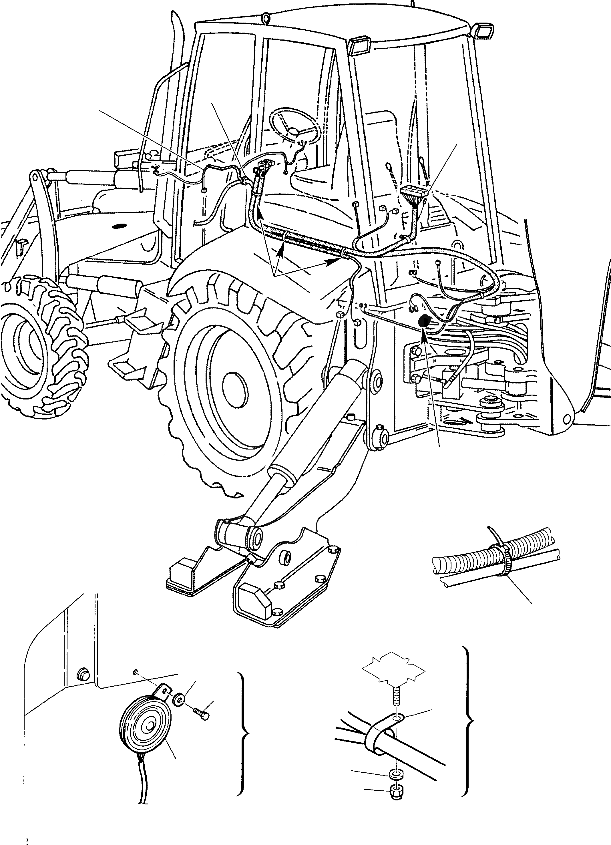 Схема запчастей Komatsu WB140-2 - ЭЛЕКТРИКА (/) КОМПОНЕНТЫ ДВИГАТЕЛЯ И ЭЛЕКТРИКА