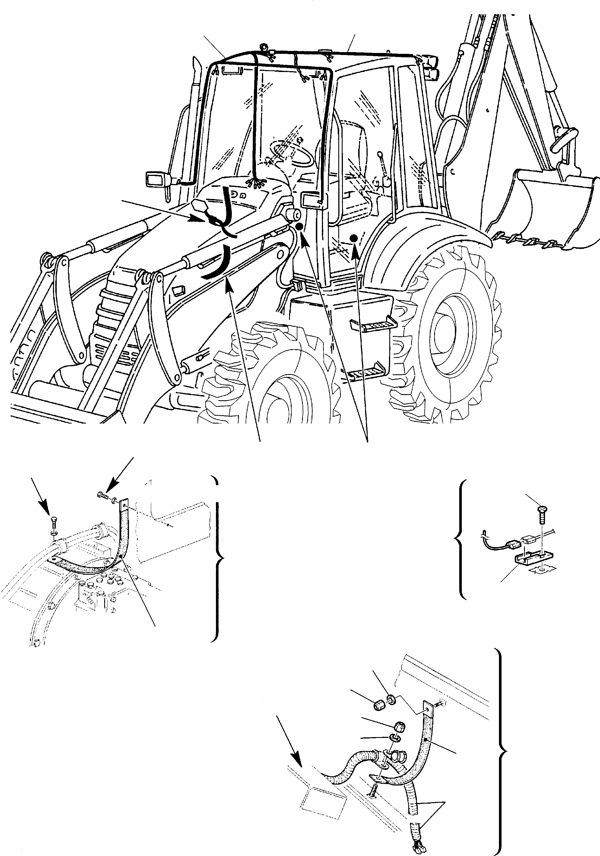 Схема запчастей Komatsu WB140-2 - ЭЛЕКТРИКА (/) КОМПОНЕНТЫ ДВИГАТЕЛЯ И ЭЛЕКТРИКА