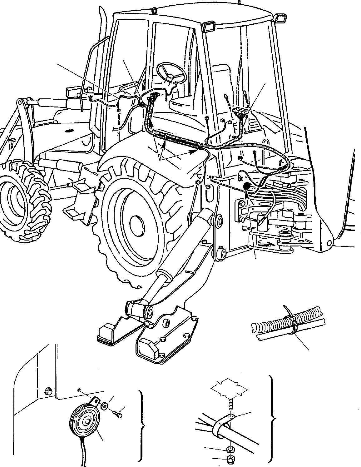 Схема запчастей Komatsu WB140-2 - ЭЛЕКТРИКА (/) КОМПОНЕНТЫ ДВИГАТЕЛЯ И ЭЛЕКТРИКА