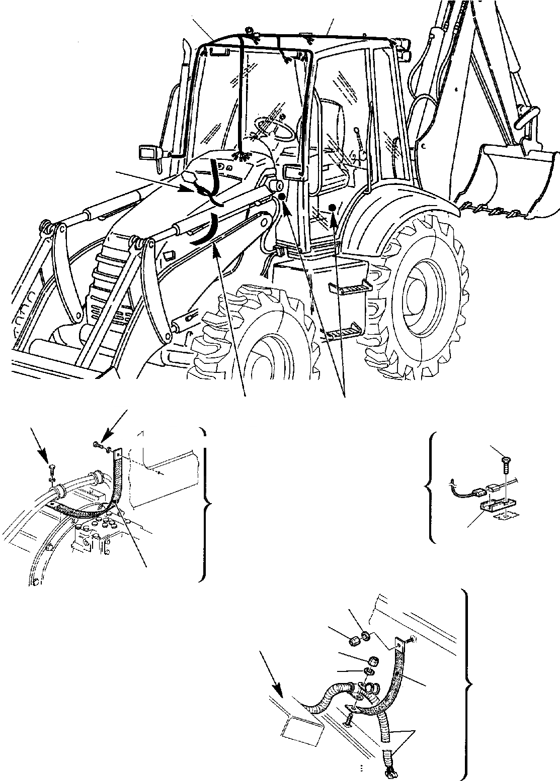 Схема запчастей Komatsu WB140-2 - ЭЛЕКТРИКА (/) КОМПОНЕНТЫ ДВИГАТЕЛЯ И ЭЛЕКТРИКА