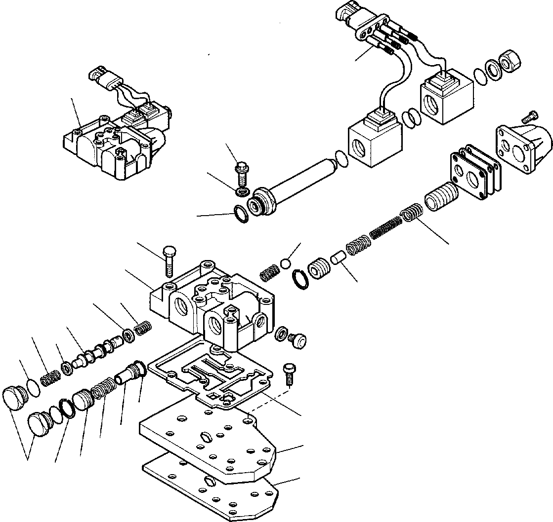 Схема запчастей Komatsu WB140-2 - ТРАНСМИССИЯ (WD) (/) РАМА