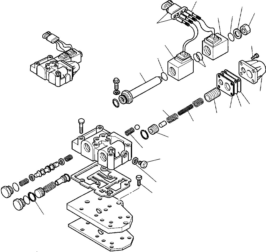 Схема запчастей Komatsu WB140-2 - ТРАНСМИССИЯ (WD) (/) РАМА