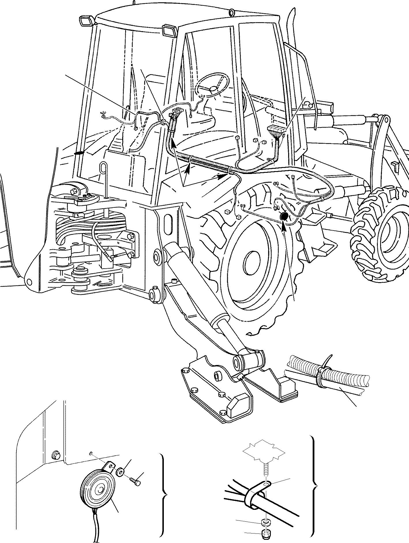 Схема запчастей Komatsu WB140-2 - ЭЛЕКТРИКА (/) КОМПОНЕНТЫ ДВИГАТЕЛЯ И ЭЛЕКТРИКА