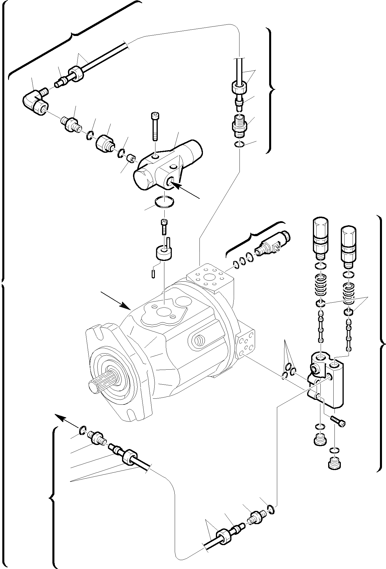 Схема запчастей Komatsu WB140-2 - ГИДР. НАСОС. (/) (TURBO ДВИГАТЕЛЬ) ГИДРАВЛИКА РАБОЧЕЕ ОБОРУДОВАНИЕ