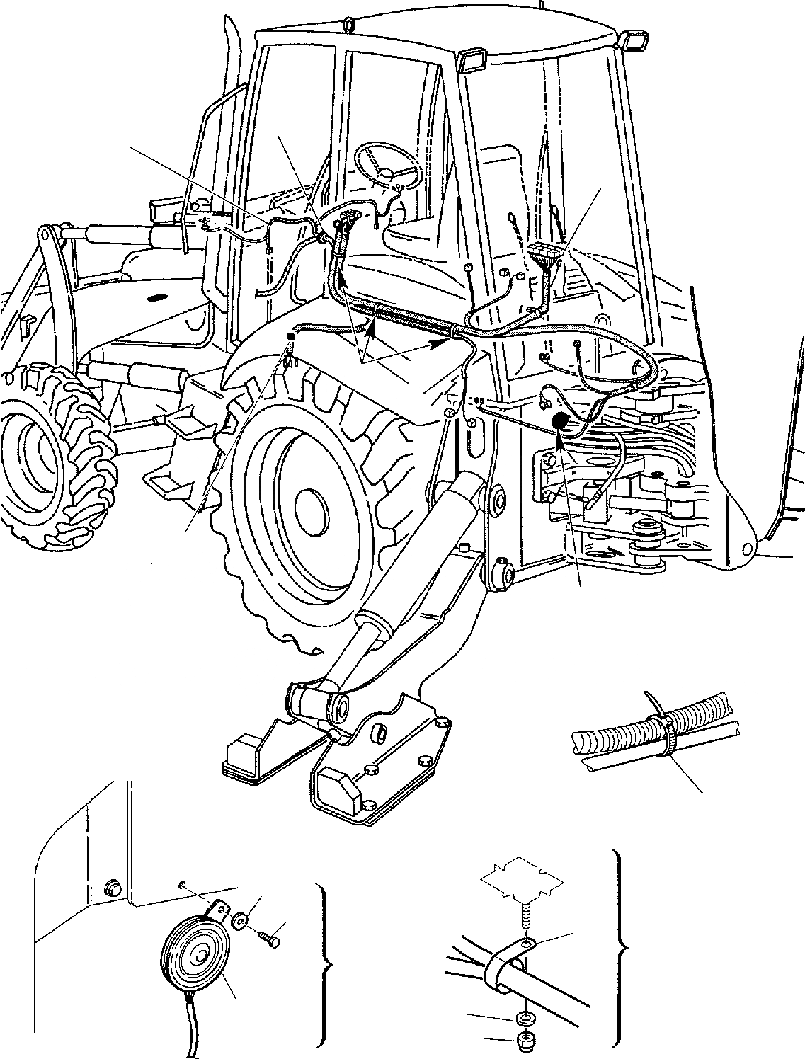 Схема запчастей Komatsu WB140PS-2 - ЭЛЕКТРИКА (/) КОМПОНЕНТЫ ДВИГАТЕЛЯ И ЭЛЕКТРИКА