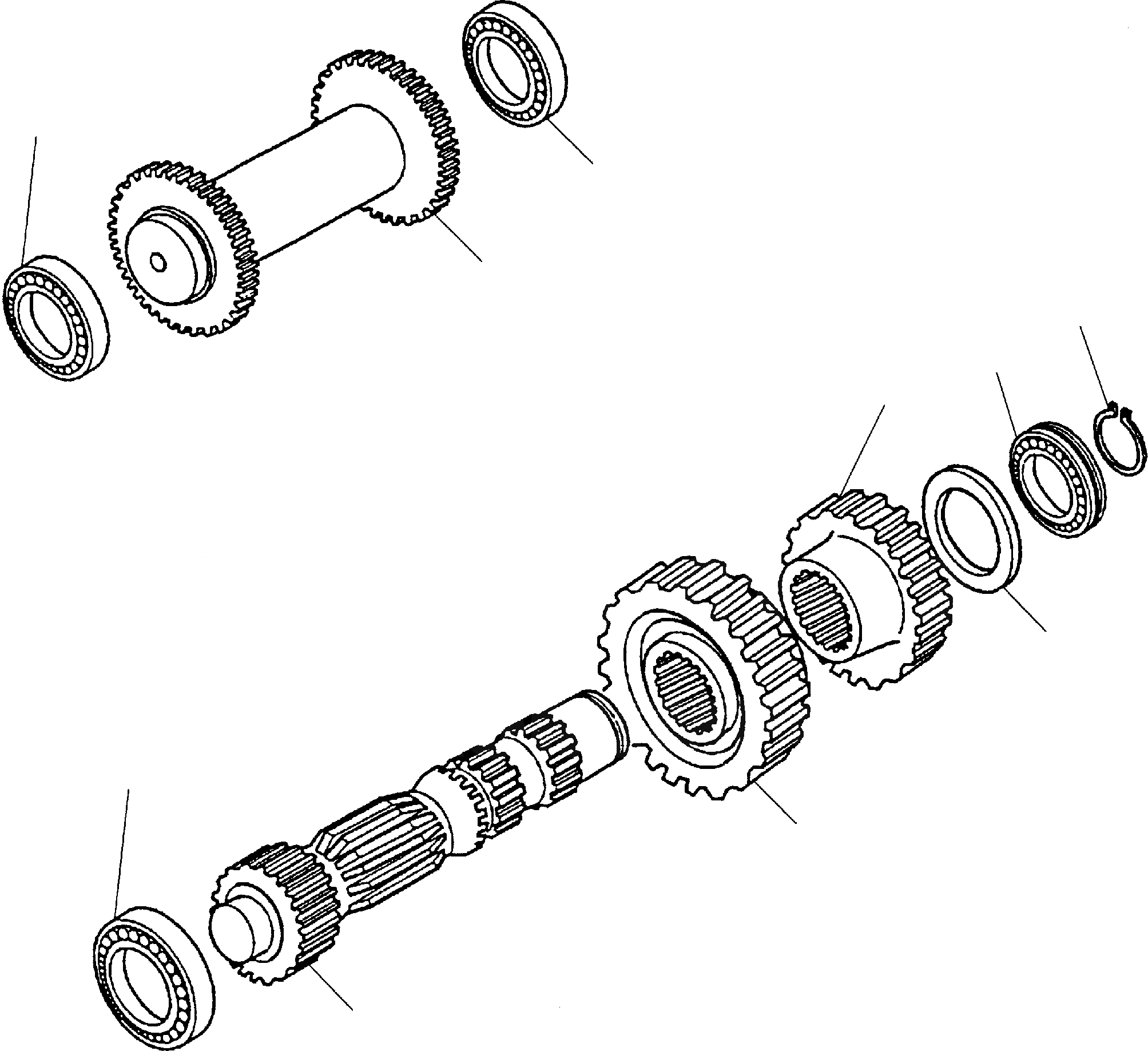 Схема запчастей Komatsu WB150-2 - ТРАНСМИССИЯ (WD) (/) РАМА