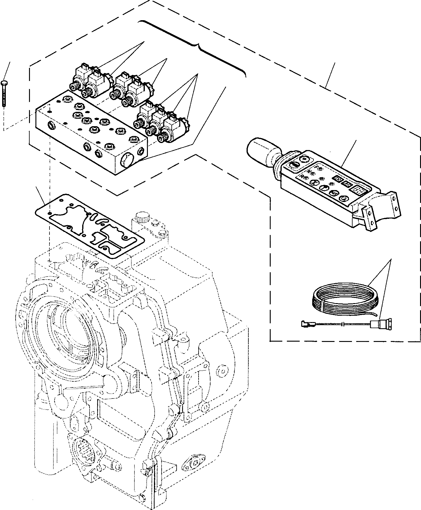 Схема запчастей Komatsu WB150PS-2 - ТРАНСМИССИЯ (/) РАМА