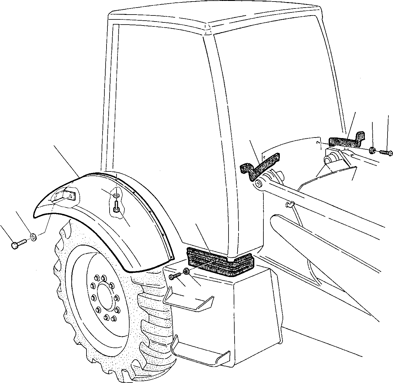 Схема запчастей Komatsu WB150PS-2 - КРЫШКИ (/) ЧАСТИ КОРПУСА И КАБИНА