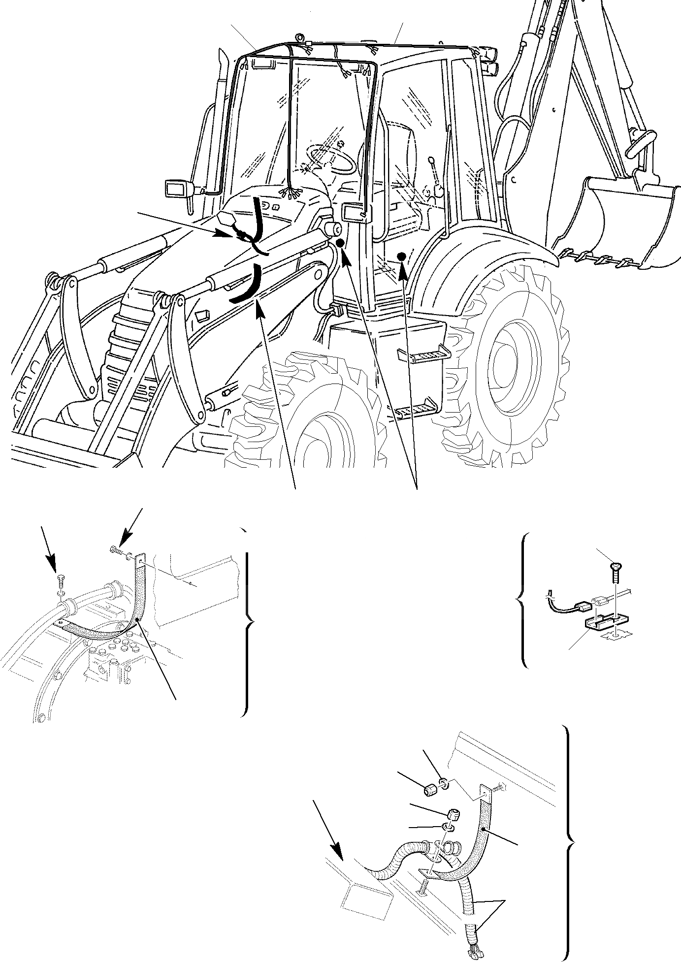 Схема запчастей Komatsu WB150WSC-2 - ЭЛЕКТРИКА (7/7) КОМПОНЕНТЫ ДВИГАТЕЛЯ И ЭЛЕКТРИКА