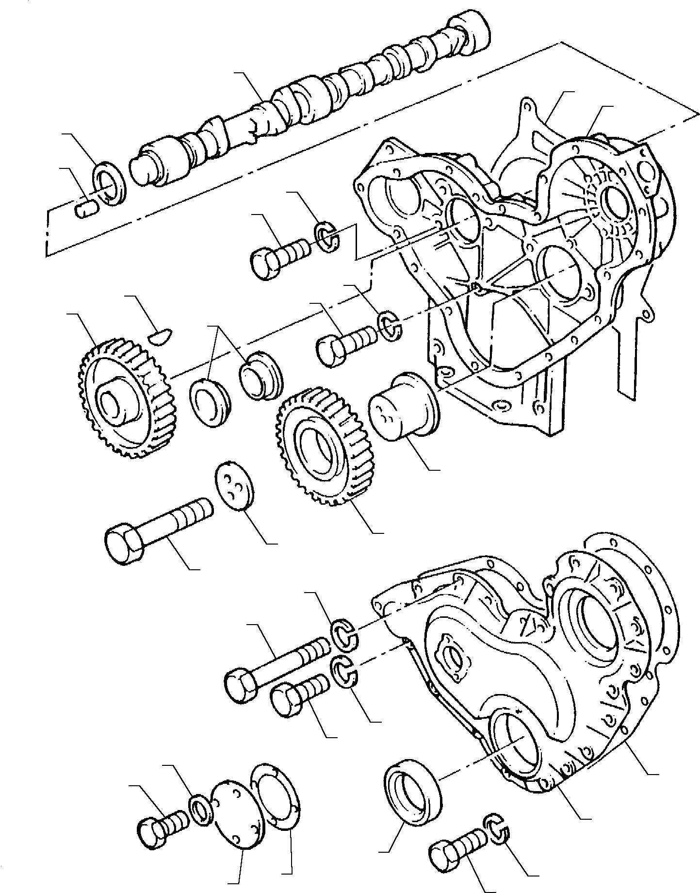 Схема запчастей Komatsu WB91R-1 WB93R-1 - TIMING ПРИВОД И РАСПРЕДВАЛ (TURBO ДВИГАТЕЛЬ) ГОЛОВКА ЦИЛИНДРОВ