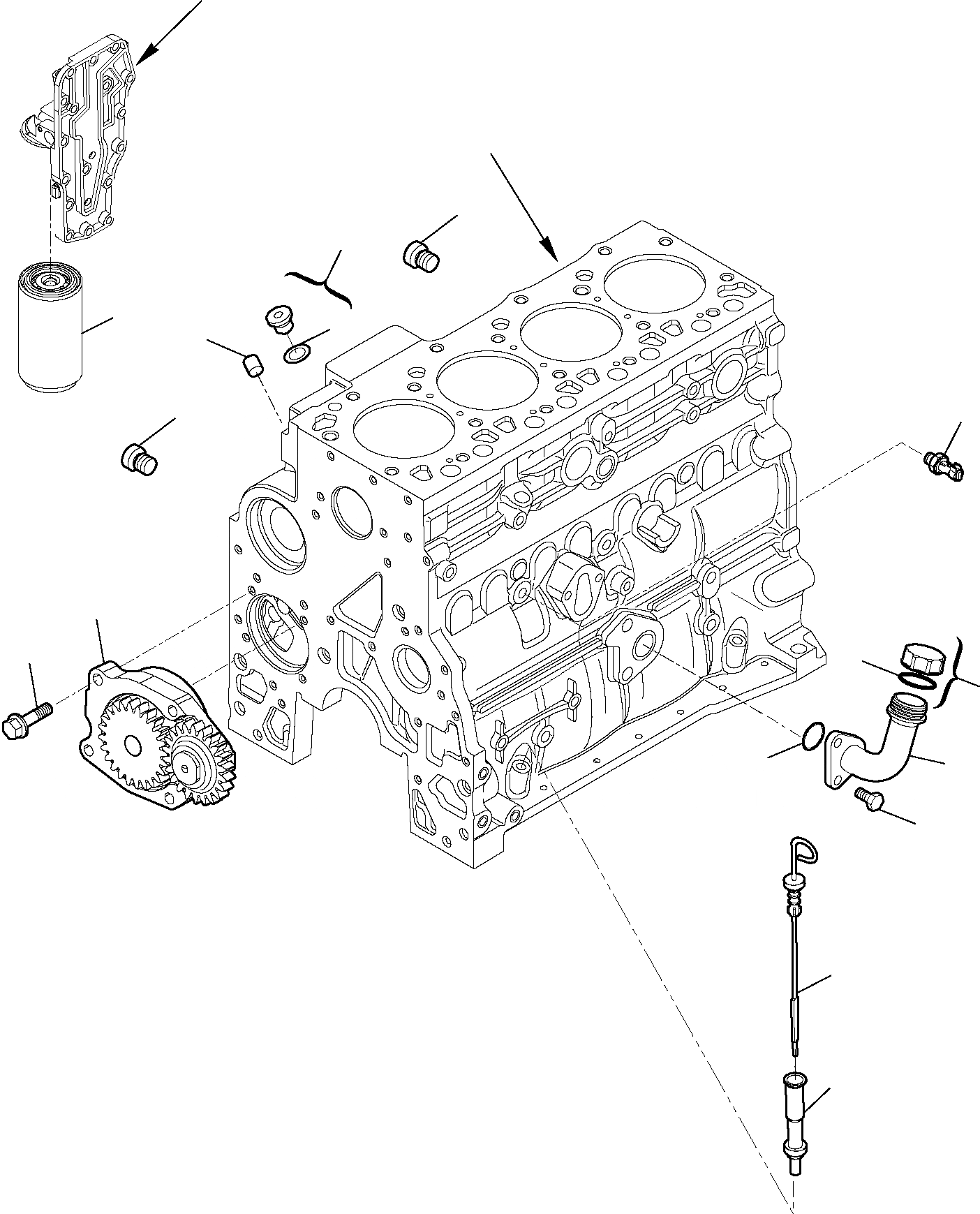 Схема запчастей Komatsu WB91R-5 - СМАЗЫВ. НАСОС ДВИГАТЕЛЬ