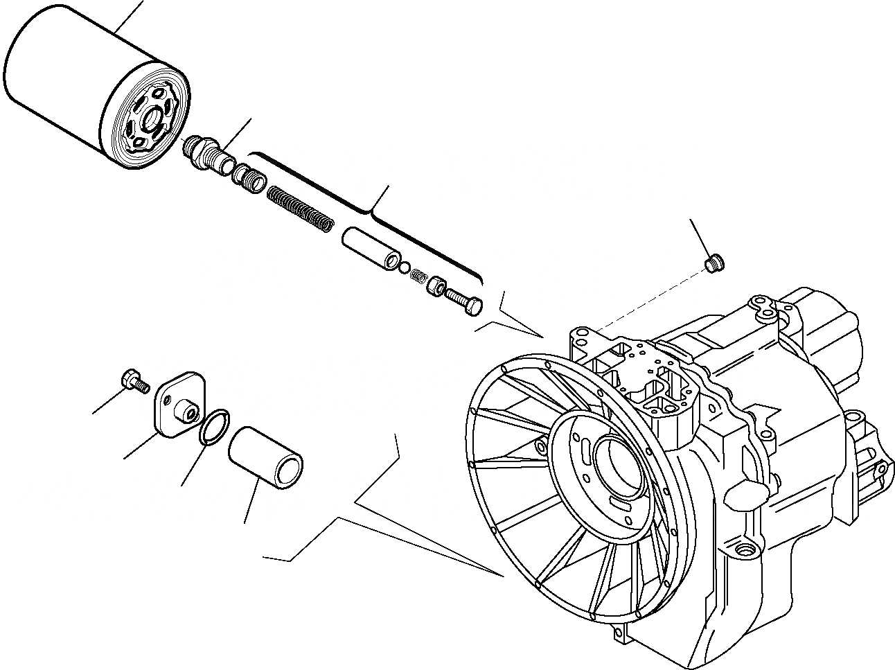 Схема запчастей Komatsu WB91R-5 - ТРАНСМИССИЯ (WD) (/9) РАМА