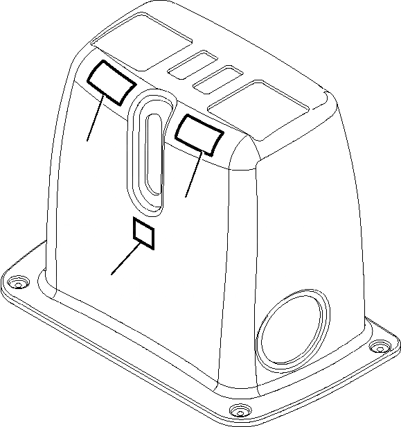 Схема запчастей Komatsu WB91R-5 - МАРКИРОВКА (ЭКСКАВАТ.) (KOMATSU PATTERN) МАРКИРОВКА