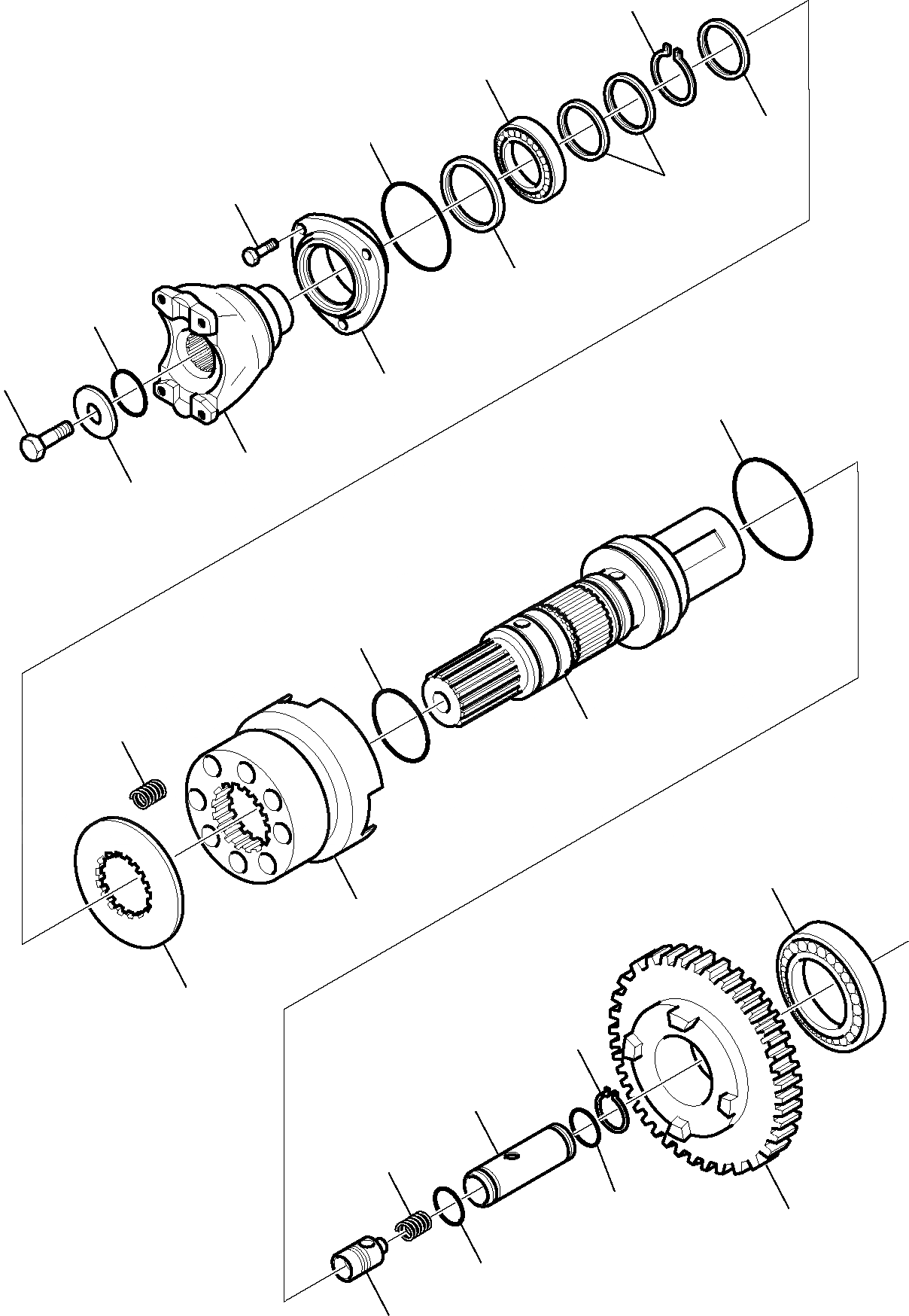 Схема запчастей Komatsu WB91R-5E0 - ТРАНСМИССИЯ (WD) (7/) РАМА