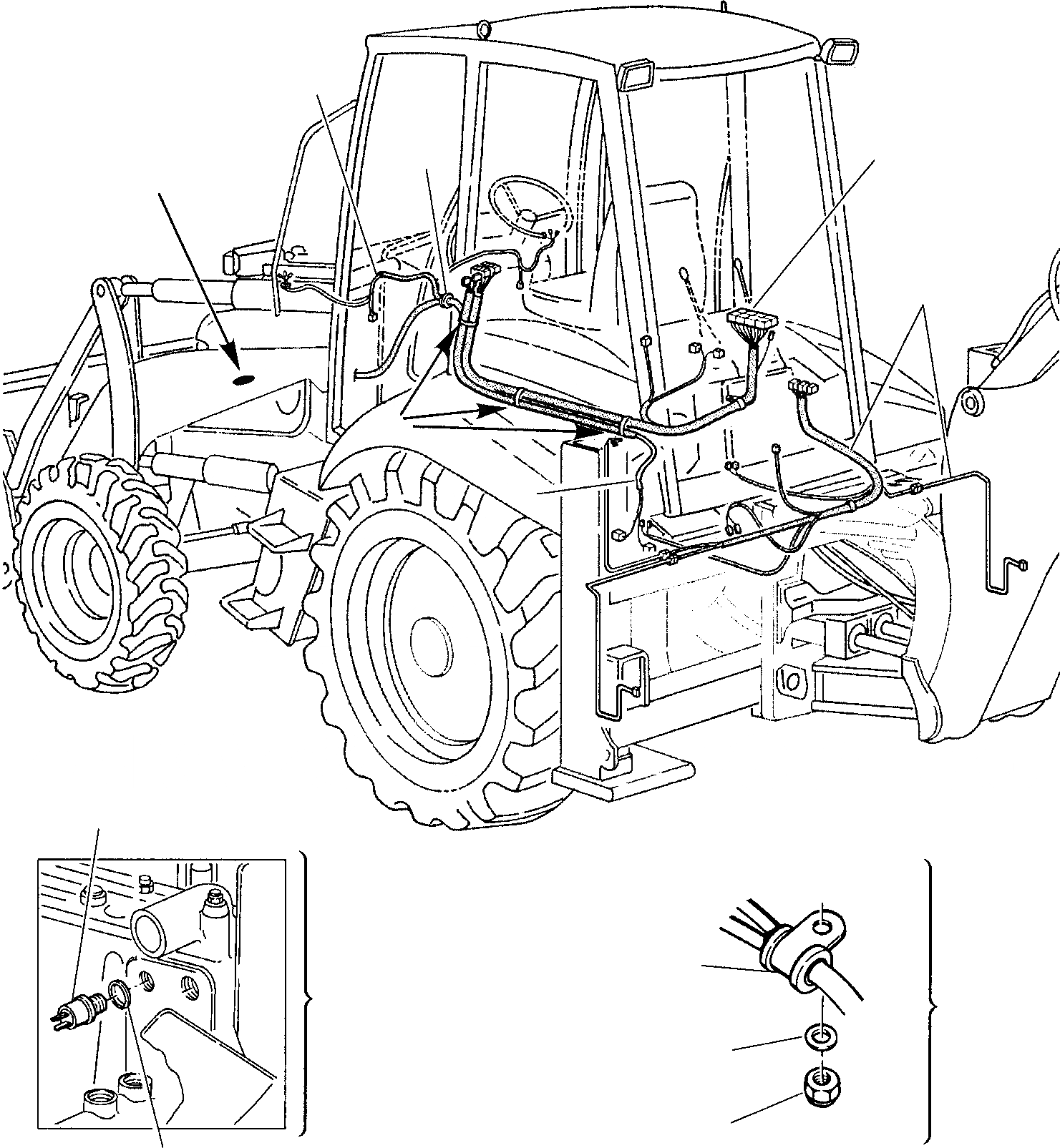 Схема запчастей Komatsu WB91R-2 - ЭЛЕКТРИКА (/) КОМПОНЕНТЫ ДВИГАТЕЛЯ И ЭЛЕКТРИКА