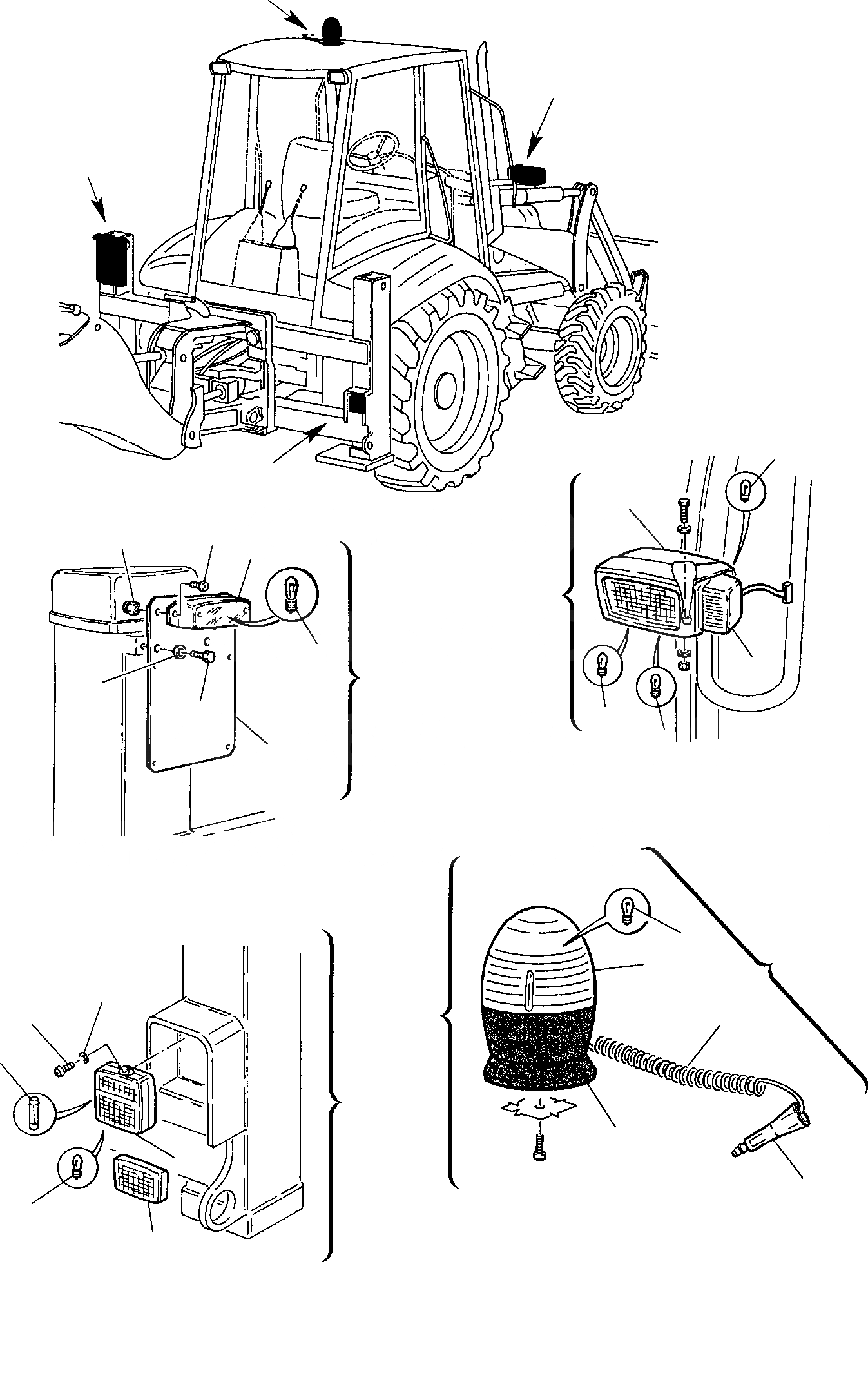 Схема запчастей Komatsu WB91R-2 - ЭЛЕКТРИКА (/) КОМПОНЕНТЫ ДВИГАТЕЛЯ И ЭЛЕКТРИКА